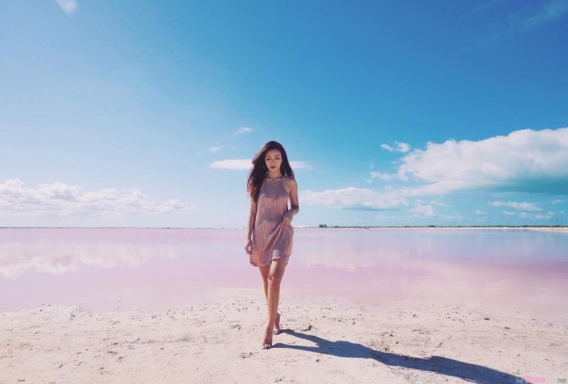 【GG扑克】阳光正妹Cindy He 古铜色皮肤健康阳光