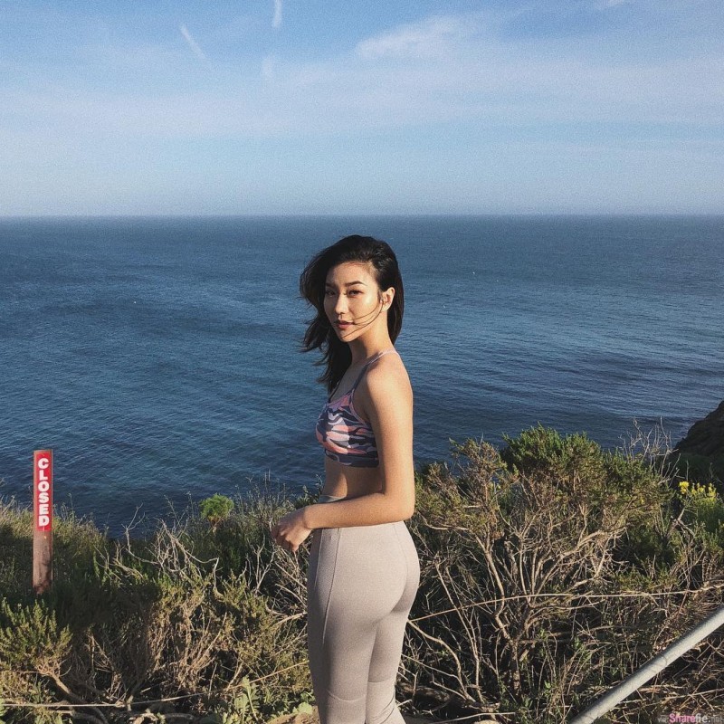 【GG扑克】阳光正妹Cindy He 古铜色皮肤健康阳光