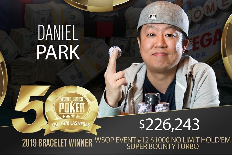 Daniel Park赢得2019 WSOP $1,000超高额涡轮红利赛冠军，奖金$226,243