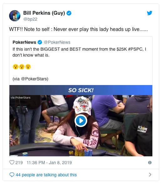 PSPC河牌圈硬实力弃牌，对手以亮牌礼赞其牌技