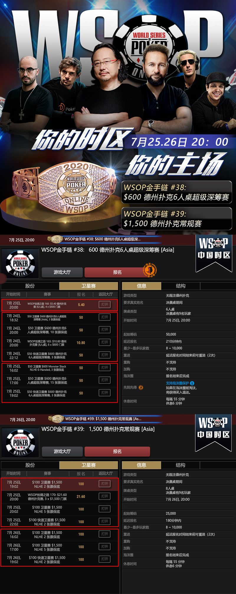 【GG扑克】战报！恭喜芬兰与南非玩家夺得WSOP金手链！本周六迎来第一场中国时区赛事