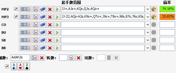 有位置时3bet娱乐玩家， A 高彩虹面翻牌 - 1