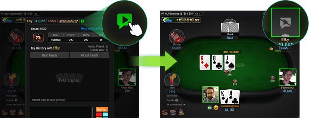 【GG扑克】GGPoker新功能允许玩家向对手发送短视频。