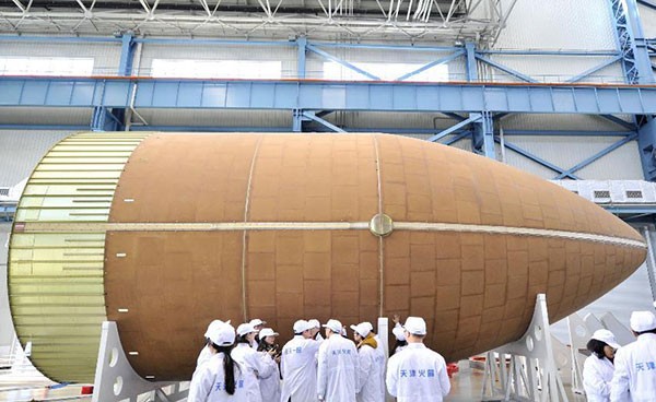 天津建成世界级大型航天器产房 将造空间站