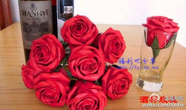 【情人节】情人节快到了,折朵玫瑰送给心爱的她!!