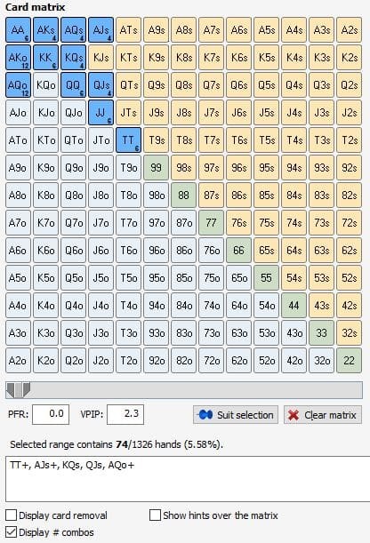 ​职业牌手的秘密武器——底牌组合