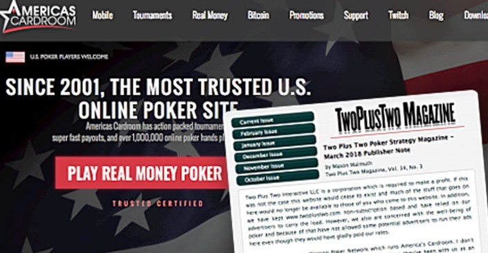 2+2扑克论坛屏蔽Winning Poker Network的广告