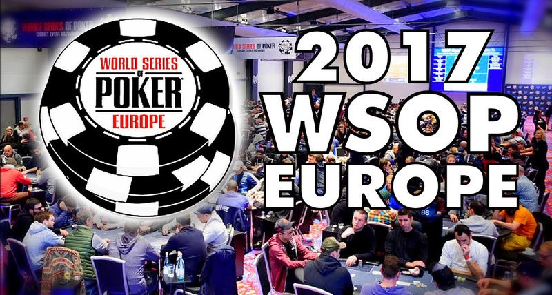 2017 WSOPE主赛事冠军保底奖金100万欧元