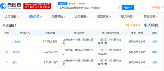 沪江网股东被列为被执行人 执行标的约1.44亿元