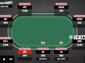 【GG扑克】​牌局分析：翻牌圈击中暗三条，是否慢玩？