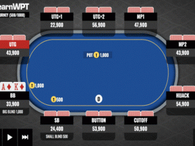 【GG扑克】​牌局分析：同花AK，翻前遇到一个加注和一个跟注，如何行动？