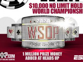 【GG扑克】2020 WSOP $10,000买入主赛事将于下个月开赛！