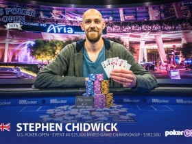 【GG扑克】Stephen Chidwick连续取得$25,000买入赛事冠军