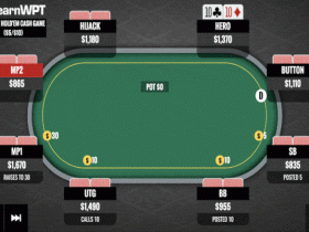 【GG扑克】​牌局分析：翻牌圈击中顶大暗三条，怎么玩？