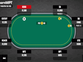 【GG扑克】​牌局分析：翻牌圈击中顶大暗三条 ，慢玩？