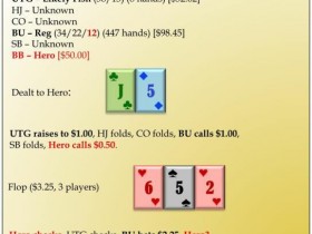 【GG扑克】​六人桌常规局典型牌例100手－2