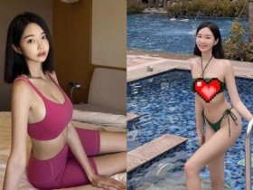 【GG扑克】音樂系女神「黃上晏」比基尼現身泳池畔！「南半球」包不住畫面辣翻