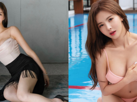 【GG扑克】你要的成熟大姐姐！韓國健身美人「신새롬 」泳池誘惑，超小泳褲露神秘地帶