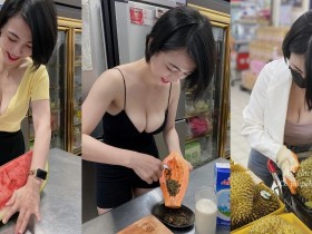 【GG扑克】水果妹「吃勤 Chi Chin」現榨木瓜牛奶引關注　網友：新鮮的奶最讚