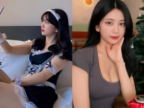 【GG扑克】「絕頂正妹」女僕裝萌甜自拍,側拍驚現「蜜枝大腿」網友狂讚