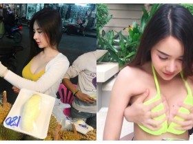 【GG扑克】路邊「爆乳老闆娘」賣水果,驚見兩球晃動劇烈!連閨蜜也忍不住幫她「擠一把奶」呀