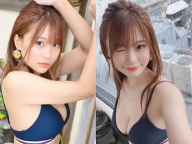 【GG扑克】萌系寫真女星「阿久津真央」清純笑顏電力十足 胸前「龐然大物」更是超搶鏡