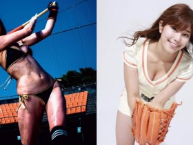 【GG扑克】「E奶棒球少女」胸前自備兩顆乳球!看了忍不住也想對她「神揮棒」!