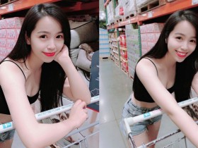 【GG扑克】好市多驚喜!正妹闆娘「Alva」穿小可愛逛賣場,「美乳細腰加美腿」直接包走最超值