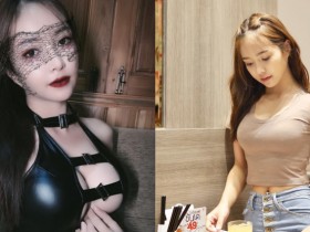 【GG扑克】性感「巨乳貓女」快把黑膠衣撐破 渾圓大奶球快要衝出來啦!