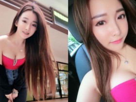 【GG扑克】好大一個V!甜美乳妹一彎腰露出「迷人山谷」,再低一點就要掉出來了!