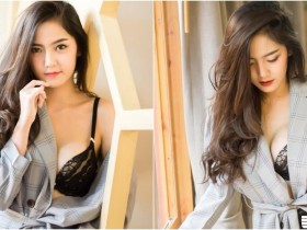 【GG扑克】「氣質甜美奶妹」好豪放!大衣下沒穿只剩性感內衣!火辣身材藏不住啊!