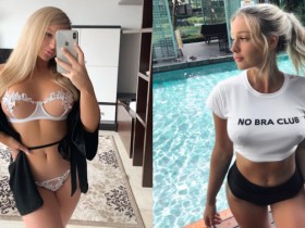 【GG扑克】俄羅斯妹加入「No Bra Club」 衣服底下什麼都沒穿…大方激凸自拍任人看