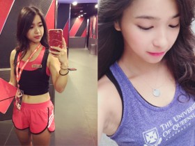 【GG扑克】不務正業的「正妹健身教練」擁有絕美蜜桃臀 小褲褲夾進縫裡好害羞!