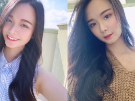 【GG扑克】甜美鄰家女孩「性感露肩自拍」,可愛笑容超擄獲人心!