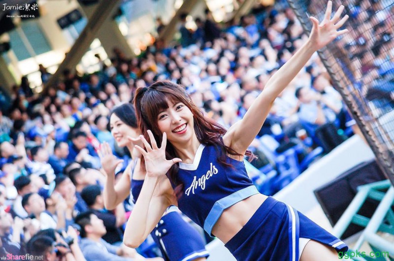 【GG扑克】Fubon Angels啦啦队美女洁米 清新甜美掳获球迷