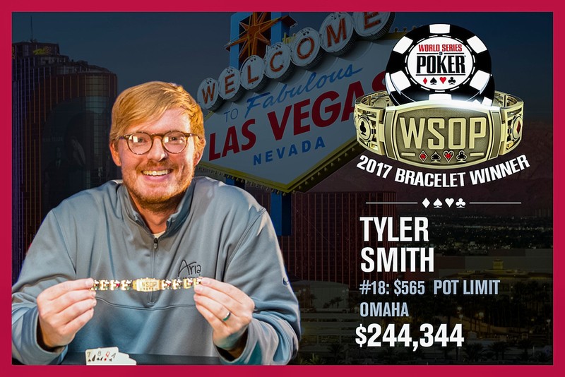 WSOP赛讯：Tyler Smith夺得565美元买入PLO锦标赛冠军