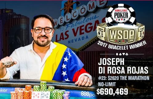WSOP赛讯：委内瑞拉牌手夺得扑克马拉松锦标赛冠军