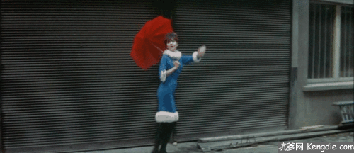 【GG扑克】打伞女人优美姿势gif动态图片