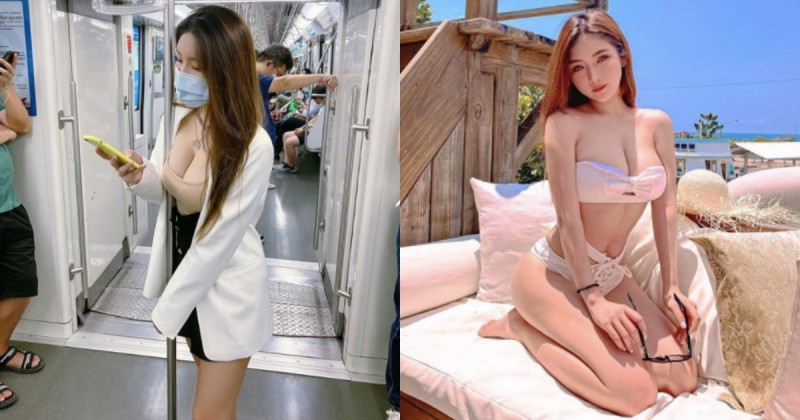 【GG扑克】高雄捷運驚見「長髮爆乳妹」緊貼扶桿，神到本尊有夠辣，網友狂讚：我想當柱子！