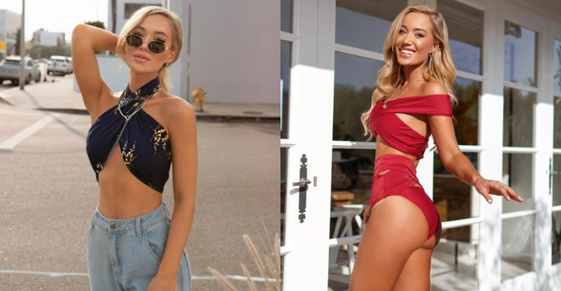 【GG扑克】澳洲正妹Youtuber上衣深V超性感 渾圓美乳都快包不住彈跳出來啦!