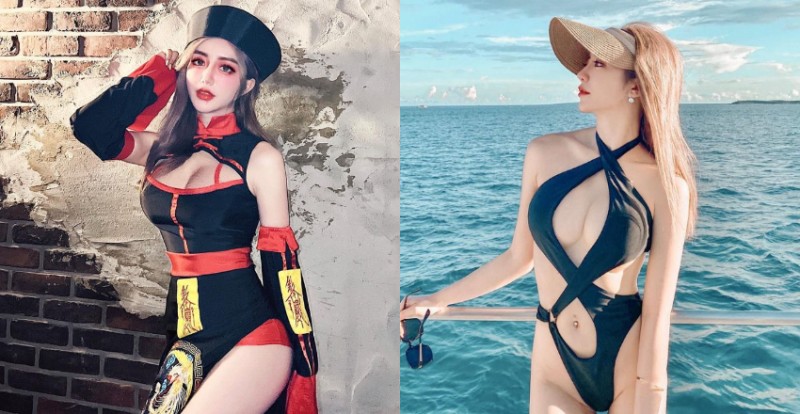 【GG扑克】性感美甲師「天燈妹」化身火辣小殭屍 網友:吸我的血吧!