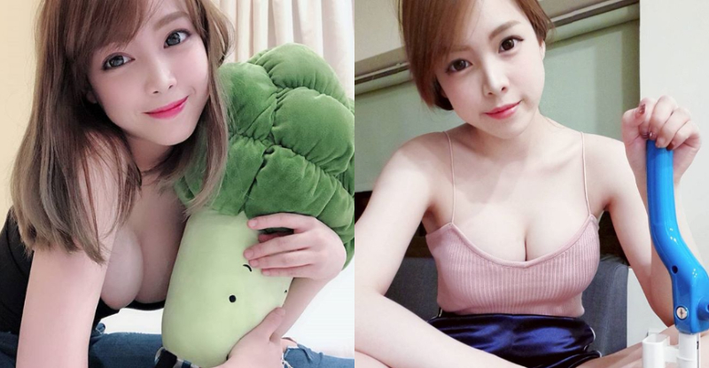 【GG扑克】地方媽媽太性感!「台灣人妻」低胸露美乳做家事 飽滿奶球差點掉出來!