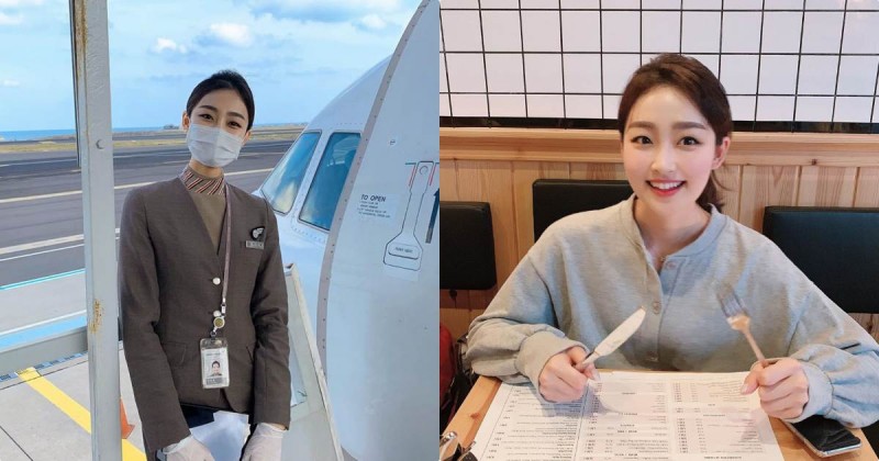 韓亞空姐「戴口罩電力超強」，氣質造型狂讓粉絲戀愛！