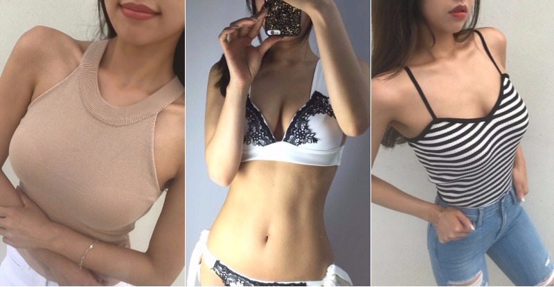 【GG扑克】神秘老闆娘用身體「上架」新品,窒息感的「渾圓美胸」,每張姿勢都好勾引人…