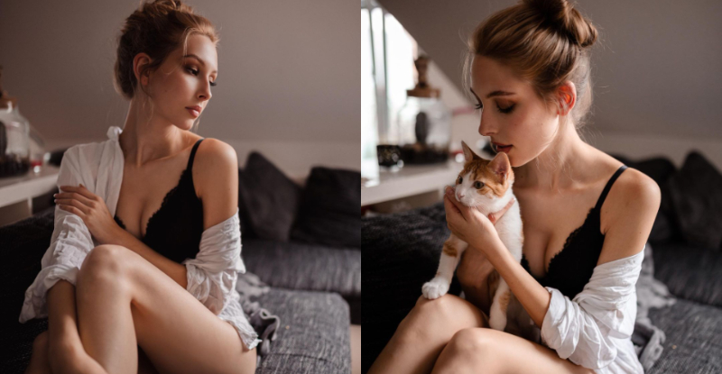 【GG扑克】天使顏正妹絕美臉蛋讓人秒戀愛　手捧小奶貓…讓人一看就想成為那隻貓