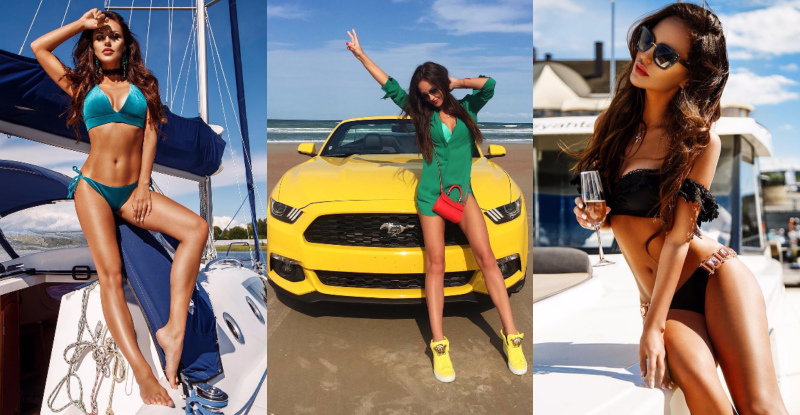 【GG扑克】香車配美人！俄羅斯妹「逆天長腿」會勾人　不科學黃金比例看的心癢癢