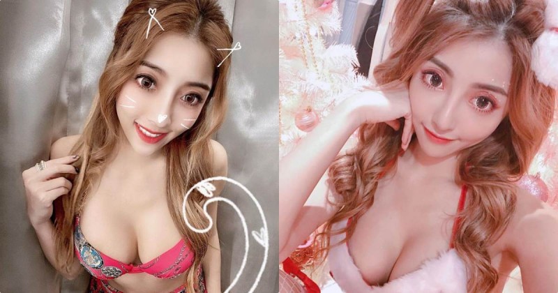 甜心正妹「Lola 蘿拉」聖誕火辣過節，超低胸視角讓人口水狂流！