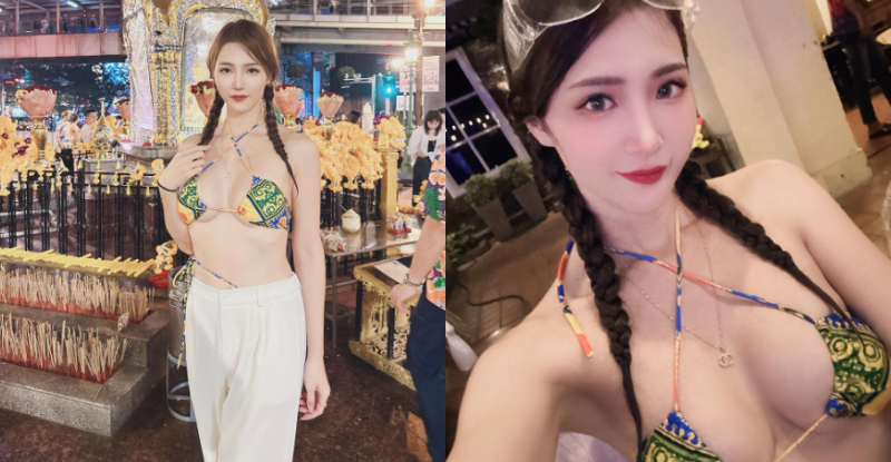 【GG扑克】泰國捕獲高挑妹「金娜娜」比基尼還願，「兇猛美乳」大展誠意！