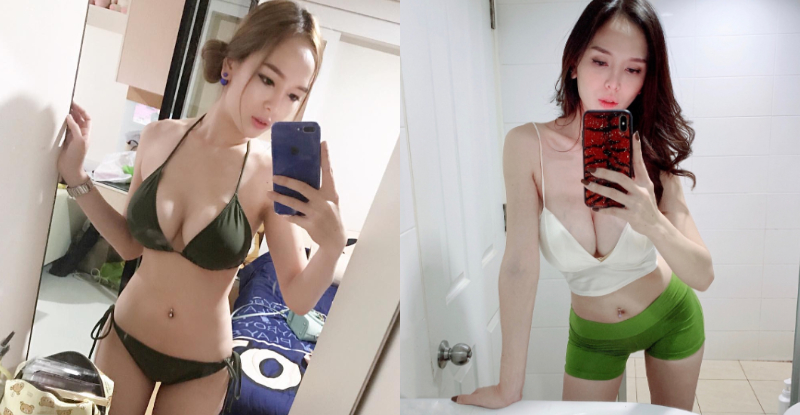 【GG扑克】很會玩!白嫩雪乳妹捧「洋腸巨鵰」影片遭瘋傳 IG解鎖尺度跟奶一樣大