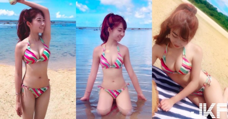 【GG扑克】實踐太狂啦!正妹校花比基尼照「乳晃強過浪」還會「特殊才藝」讓人完全招架不住!